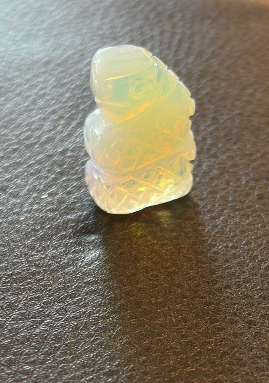 Small Opalite Crystal Snake Statue